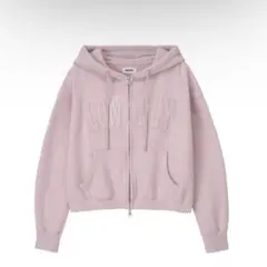 NKNIT logo used finish zip hoodie【large】 - メルカリ
