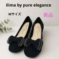 【美品】 ilima by pure eleganceパンプス Mサイズリボン