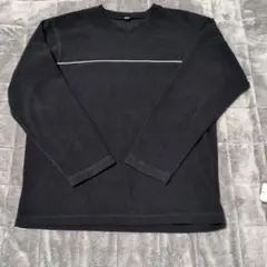メンズ＆レデース　黒 Vネック トレーナー サイズS