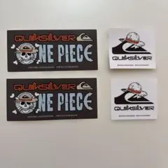 QUIKSILVER ONE PIECE ステッカー 4枚セット おまけつき