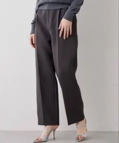 美品　Whim Gazette トリプルクロスパンツ 38 グレー 美シルエット