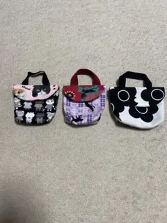 ミニポーチ3個セット　猫柄　花柄