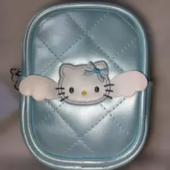 ハローキティブルーエンジェルキルトリップポーチ 激レア完売定価1496円