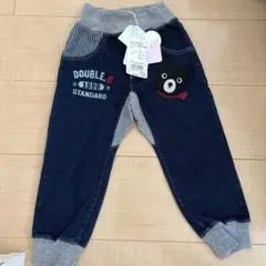 り*）様 DOUBLE.B クマ刺繍デニムパンツ 90cm