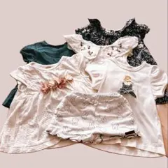 子供用服セット　半袖　夏　プティマイン　6点セット