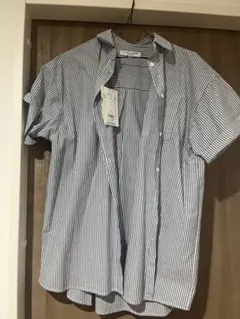 U.S. POLO ASSN. ストライプ 半袖シャツ Fサイズ