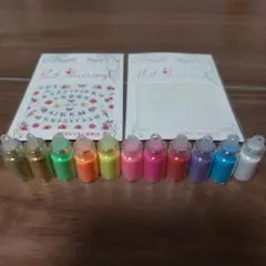 ネイルグリッター11個シールセット