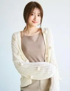 COCODEAL　カーディガン　　アイボリー