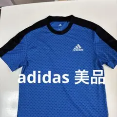 adidas トップス　ブルー