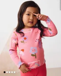 新品❣️ネクスト　サークルプリント　長袖カットソー　110