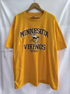 ユ*マ様 【NFL公式】ミネソタ バイキングス Tシャツ Lサイズ イエロー 古