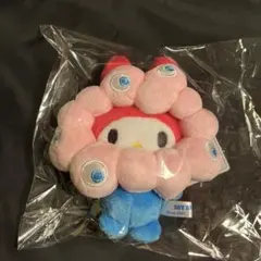 ミャクミャクマイメロディ ぬいぐるみ カラビナ付き