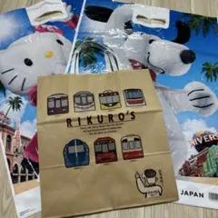 USJ ショップ袋 USJ 2枚とリクロー電車柄(限定)