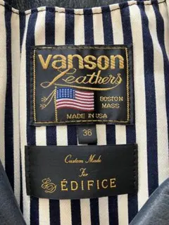 [VANSON×EDIFICE] コットンダブルライダースジャケット S 2025年最新】VANSON EDIFICEの人気アイテム - メルカリ