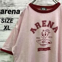 &*z様 arena ヴィンテージ風 半袖リンガーTシャツ XL サーフスタイルのサムネイル