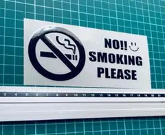 ノー　スモーキング　ステッカー（色変更可能）