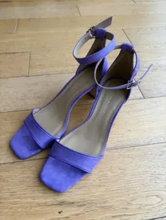 ADAM ET ROPE アンクルストラップサンダル パープルのサムネイル