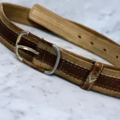 80s OLD イタリア製 Valentino バレンチノ ダメージベルト 本革のサムネイル