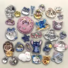 64 ボンボンドロップシール　立体　フレークシール　キャラクター　おすそ分け