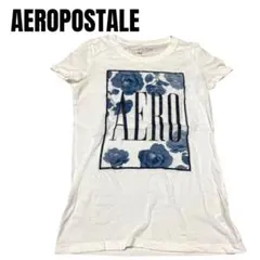 美品！花柄プリント Tシャツ M キラキラグリッターAERO カジュアルのサムネイル