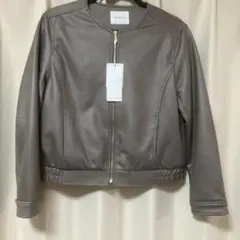 新品未使用THE SHOP TKジャケットレザー風のサムネイル