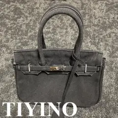 TIYINO バーキン ハンドバッグ トートバッグ バッグ チャコールグレー