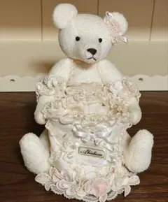 さえら◇アキアカネ◇パイルくまちゃん&小物入れ◇希少◇美品◇洗濯可で衛生的