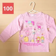 【100cm】子供服 ベビー 長袖 Tシャツ 女の子 ロンT マイメロ キキララのサムネイル