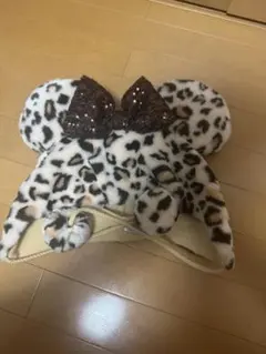 ヒョウ柄ミッキーハット