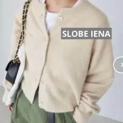 SLOBE IENAアンゴラ混シャギーカーディガン