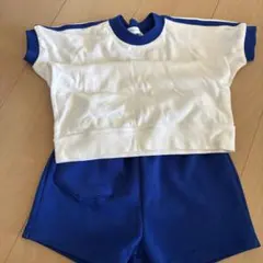 体操服セット 白/青 Tシャツ・ショートパンツ