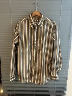 POST OVERALLS／ドビー織りストライプ・ワークシャツのサムネイル