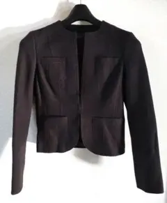 大幅値下げ！！　ANAYI　ノーカラージャケット　ブラウン　３８