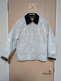 ニコアンド リバーシブル ホワイト＆ブラウン ジャケット