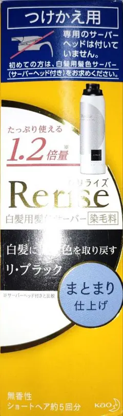 リライズ 白髪用髪色サーバーグレーアレンジまとまり仕上げ本体