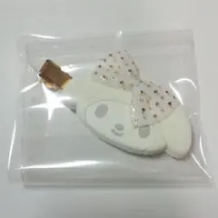 マイメロ ホワイトデザイン ヘアクリップ シークレット サンリオ