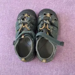 KEEN キッズサンダル 19.5センチグリーン