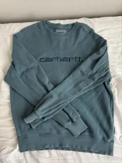 carhartt ロゴ刺繍 トレーナー Mサイズ ブルー