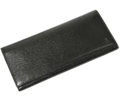 未使用 ランバン コレクション かぶせ 長財布 レザーウォレット ダークグリーン