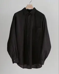 新品未使用 COMOLI 26SS ウールシルクシャツ ブラウン size4