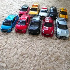 ミニカー 10台セット ホンダ・タクシー・パトカーなど