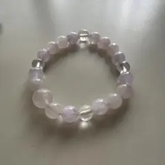 天然石ブレスレット ラベンダーアメジスト 水晶