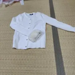 Rag-Out ホワイト カーディガン