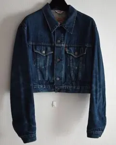 Levi's リメイクデニムジャケット　クロップド丈　古着　オレンジタブ