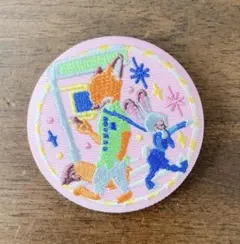 ディズニー刺繍缶バッジ　ズートピア