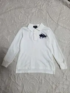 Polo Ralph Lauren 長袖ポロシャツ オフホワイト 3/3T