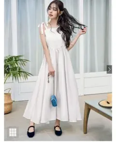 グレイル新品ＧＲＬホワイトノースリーブロングワンピース