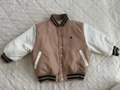 POLO Baby スタジャン風ジャケット 90cm ベージュ/ホワイト