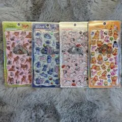 【正規品】 プチドロップステッカー バンビ プーさん スティッチ 10