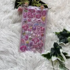 新品　めっちゃ可愛い　ピンク　マイメロ　シール　ぷっくりシール　3D シール交換